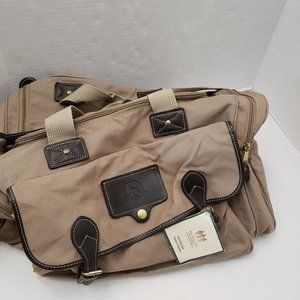 Mulholland Brothers Ford Eddie Bauer Travel Canvas Brown Bag